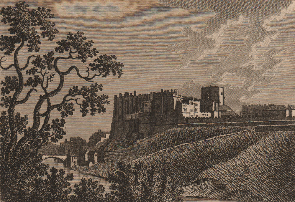 DURHAM CASTLE. GROSE 1776 old antique vintage print picture